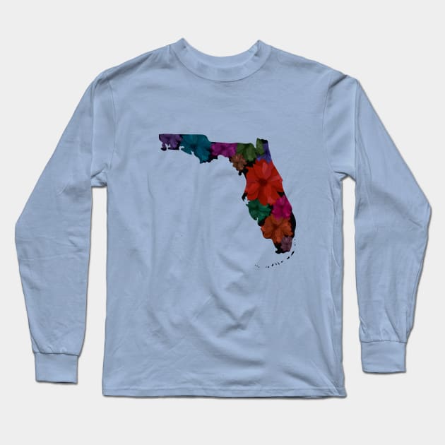 Florida - The Sunshine State | Travel Cities Long Sleeve T-Shirt by Art by Ergate